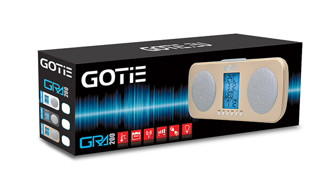 Радиочасы GOTIE GRA-200Z