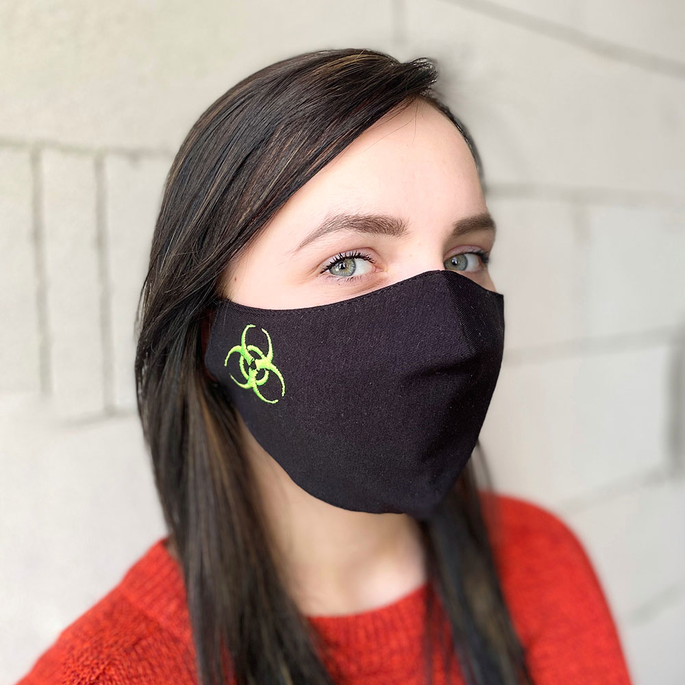 Защитная маска для лица "Quarantine" черная