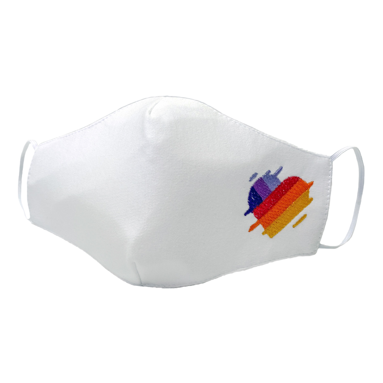 Подростковая защитная маска для лица "Like" белая