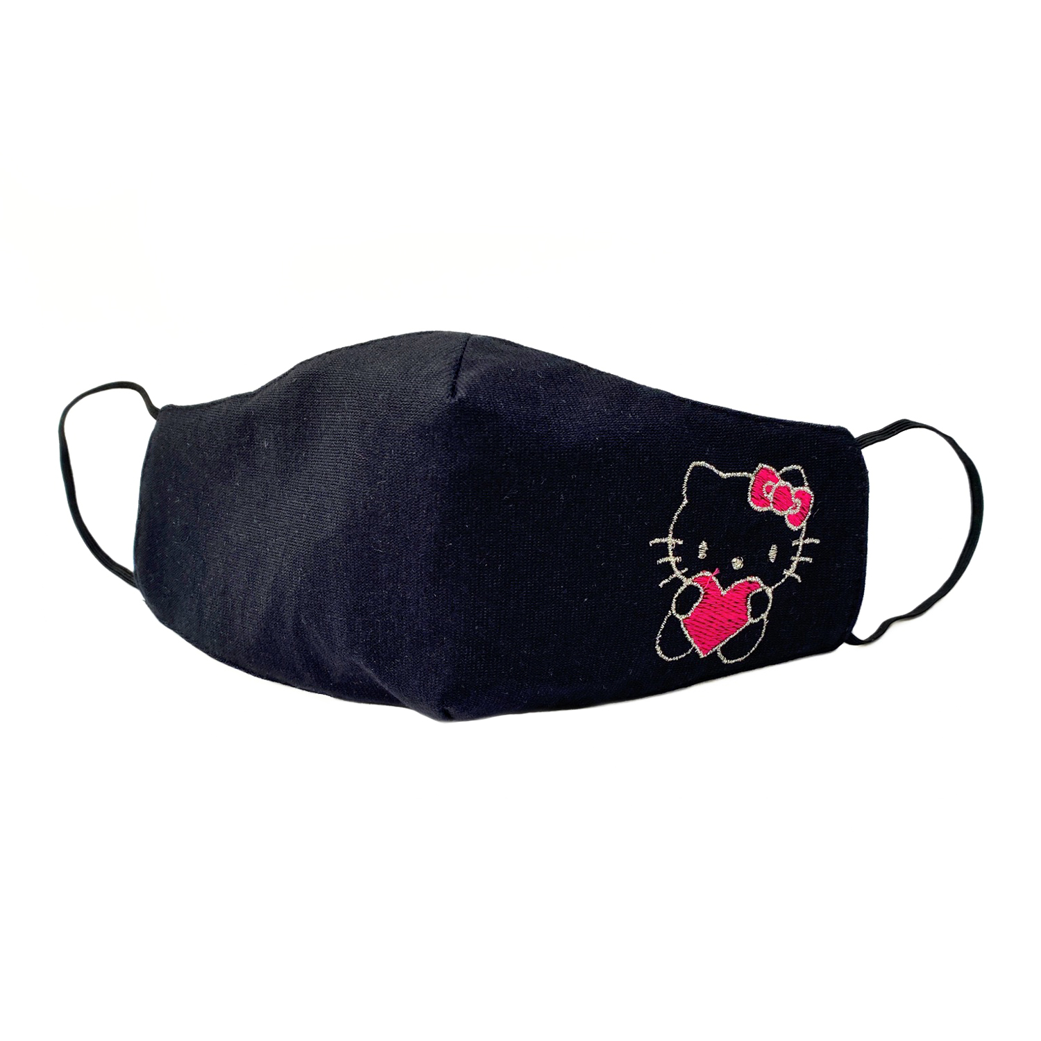 Детская защитная маска для лица "Hello Kitty" черная