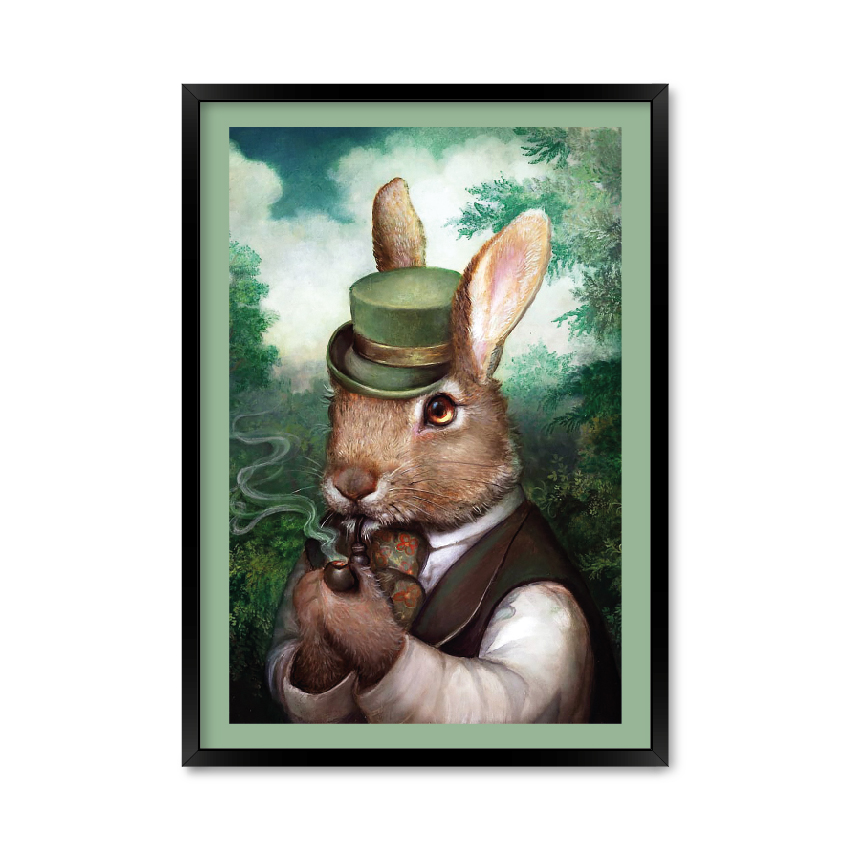Постер "Кролик с трубкой"
